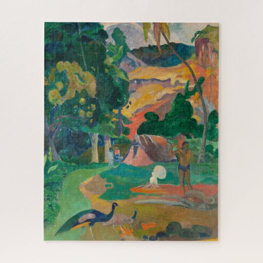 Paul Gauguin Matamoe Landschaft mit Peacocks Puzzle (Vertikal)