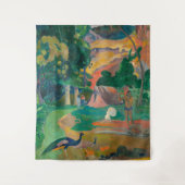 Paul Gauguin Matamoe Landschaft mit Peacocks Wandteppich (Vorderseite)