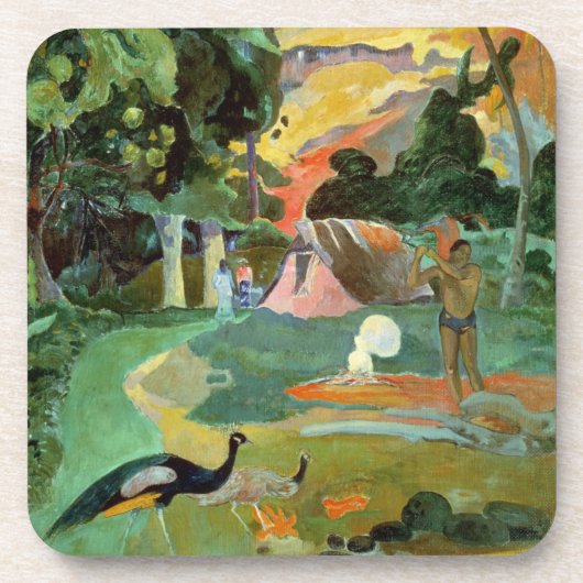 Paul Gauguin| Matamoe oder Landschaft mit Friedens Untersetzer (Vorderseite)