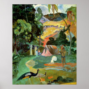 Paul Gauguin   Matamoe oder Landschaft mit Peacock Poster