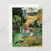 Paul Gauguin | Matamoe oder Landschaft mit Peacock Postkarte (Vorne/Hinten)
