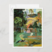 Paul Gauguin | Matamoe oder Landschaft mit Peacock Postkarte (Vorne/Hinten)