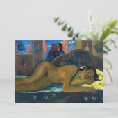 Paul Gauguin - Nevermore / O Taiti Dankeskarte (Stehend Vorderseite)