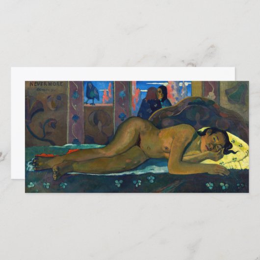 Paul Gauguin - Nevermore / O Taiti Dankeskarte (Vorne/Hinten)