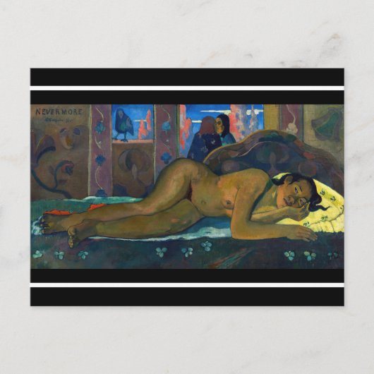 Paul Gauguin - Nevermore / O Taiti Postkarte (Vorderseite)