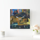 Paul Gauguin - Nevermore / O Taiti Quadratische Wanduhr (Zuhause)