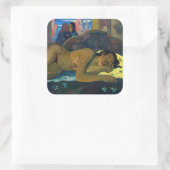 Paul Gauguin - Nevermore / O Taiti Quadratischer Aufkleber (Tasche)
