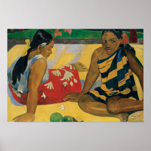 Paul Gauguin - Parau API. Welche Nachrichten Poster