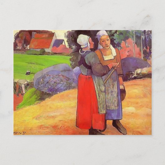 Paul Gauguin- Paysannes bretones Postkarte (Vorderseite)