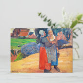 Paul Gauguin - Paysannes Bretonnes Dankeskarte (Stehend Vorderseite)