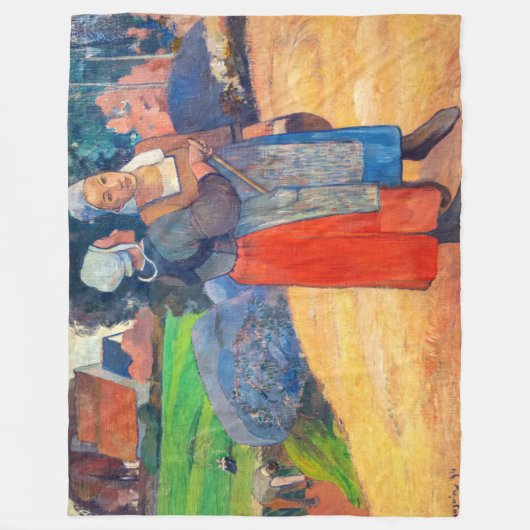 Paul Gauguin - Paysannes Bretonnes Fleecedecke (Vorderseite)