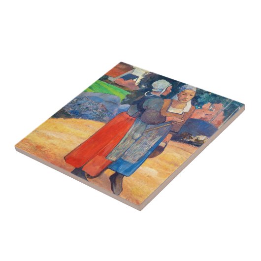 Paul Gauguin - Paysannes Bretonnes Fliese (Seite)