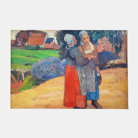 Paul Gauguin - Paysannes Bretonnes Fußmatte (Vorderseite)