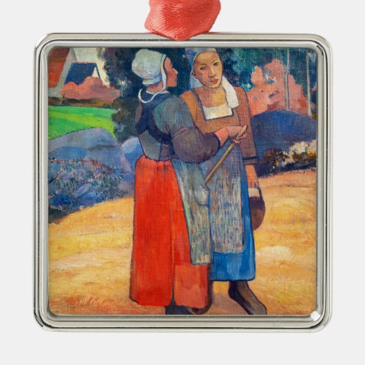 Paul Gauguin - Paysannes Bretonnes Ornament Aus Metall (Vorne)