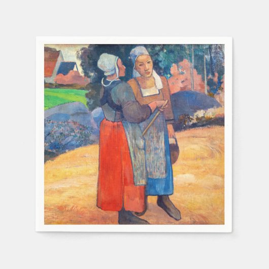 Paul Gauguin - Paysannes Bretonnes Serviette (Vorderseite)