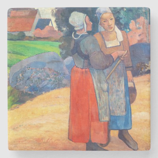 Paul Gauguin - Paysannes Bretonnes Steinuntersetzer (Vorderseite)