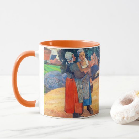 Paul Gauguin - Paysannes Bretonnes Tasse (Mit Donut)