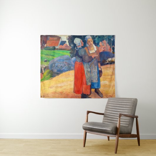 Paul Gauguin - Paysannes Bretonnes Wandteppich (Beispiel (Horizontal))