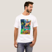 Paul Gauguin Polynesische Landschaft T-Shirt (Vorne ganz)