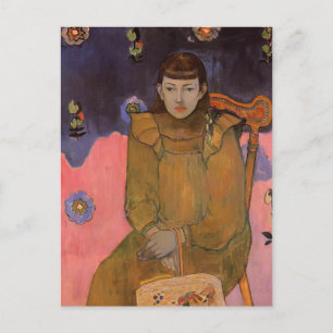 Paul Gauguin - Portrait einer jungen Frau, Vaite Postkarte