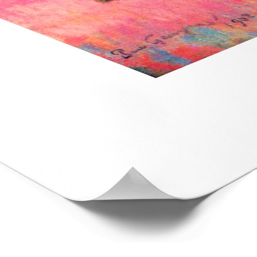 Paul Gauguin reitet auf strand pferd art Poster (Ecke)