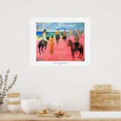 Paul Gauguin reitet auf strand pferd art Poster (Küche)