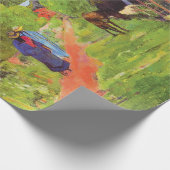 Paul Gauguin Road in Tahiti Vintage Kunstkunst Geschenkpapier (Ecke)