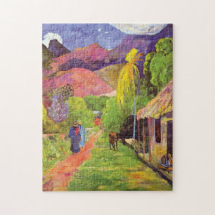 Paul Gauguin Road in Tahiti Vintage Kunstkunst Puzzle
