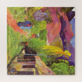 Paul Gauguin Road in Tahiti Vintage Kunstkunst Puzzle (Horizontal)