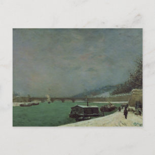 Paul Gauguin   Seine in der Pont d'Iena, Winte Postkarte