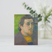 Paul Gauguin | Selbstportrait für Carriere Postkarte (Stehend Vorderseite)