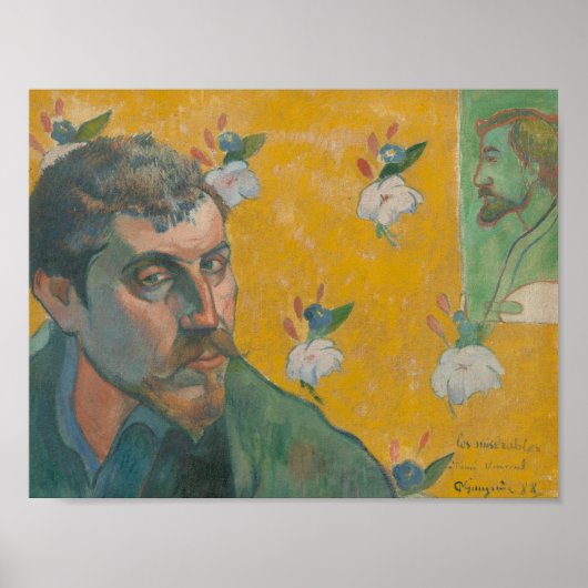 Paul Gauguin - Selbstportrait mit Portrait Poster (Vorne)