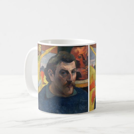 Paul Gauguin - Selbstporträt mit Gelbchrist Kaffeetasse (Vorderseite Links)