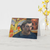 Paul Gauguin - Selbstporträt mit Gelbchrist Karte (Gelbe Blume)