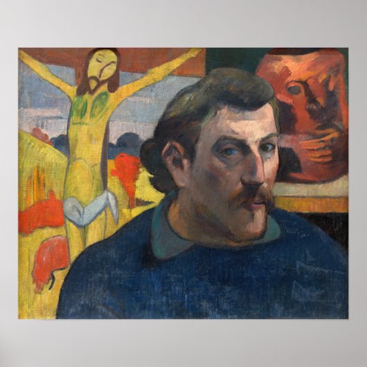 Paul Gauguin - Selbstporträt mit Gelbchrist Poster (Vorne)