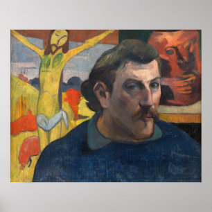 Paul Gauguin - Selbstporträt mit Gelbchrist Poster