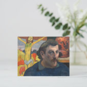 Paul Gauguin - Selbstporträt mit Gelbchrist Postkarte (Stehend Vorderseite)