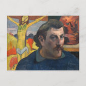 Paul Gauguin - Selbstporträt mit Gelbchrist Postkarte (Vorderseite)