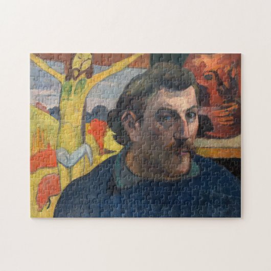 Paul Gauguin - Selbstporträt mit Gelbchrist Puzzle (Horizontal)