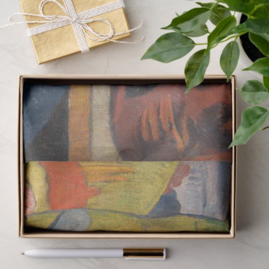 Paul Gauguin - Selbstporträt mit Gelbchrist Seidenpapier (Geschenk)