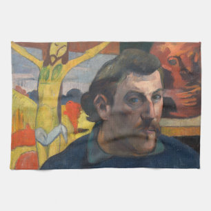 Paul Gauguin - Selbstporträt mit gelbem Christus Geschirrtuch