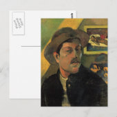 Paul Gauguin Self Portrait Postkarte (Vorne/Hinten)
