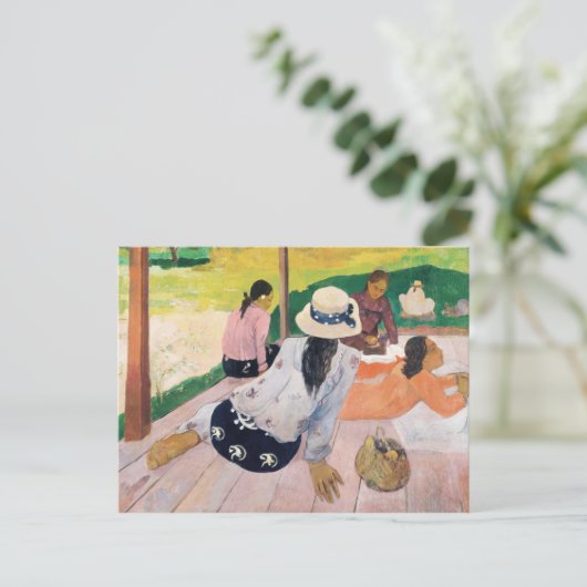 Paul Gauguin Siesta Malerei Art Printing Postkarte (Stehend Vorderseite)