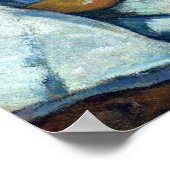 Paul Gauguin Still Life mit Teekanne und Obst Poster (Ecke)