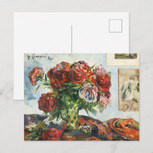 Paul Gauguin Still Life with Peonies Classic Postkarte