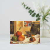 Paul Gauguin - Stillleben mit japanischem Druck Postkarte (Stehend Vorderseite)