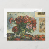 Paul Gauguin - Stillleben mit Peonies Postkarte (Vorne/Hinten)