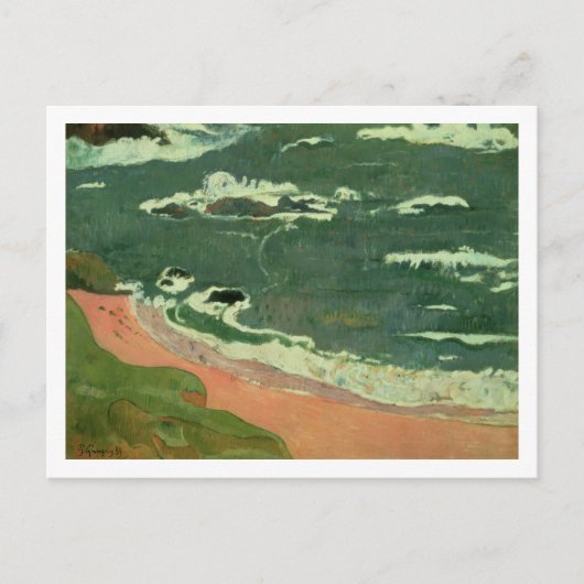 Paul Gauguin | Strand von Le Pouldu, 1889 Postkarte (Vorderseite)