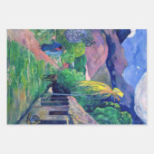 Paul Gauguin - Straße in Tahiti Geschenkpapier Set (Vorderseite 2)