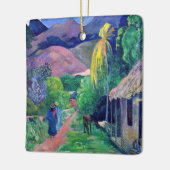 Paul Gauguin - Straße in Tahiti Keramikornament (Links)